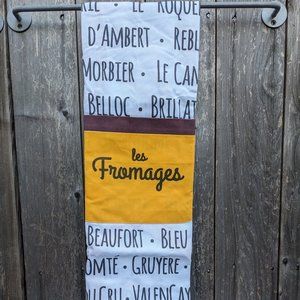Apron 100% Cotton Yellow Rue Montmartre French Kitchen Chef NW Les Fromage